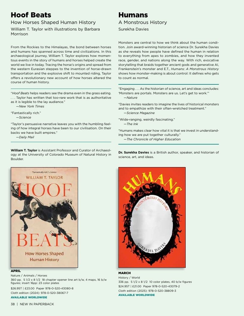 University of California Press Spring 2026 Catalog Weekly Ad December 31, 2025 - December 31, 2026