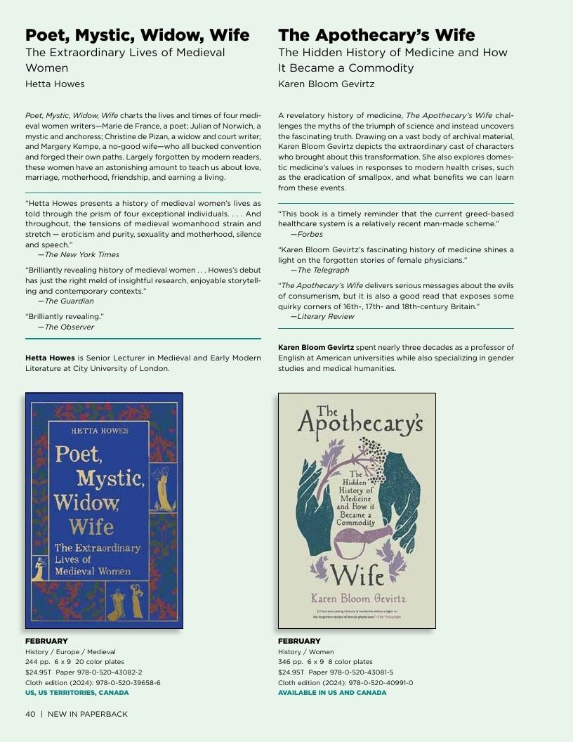 University of California Press Spring 2026 Catalog Weekly Ad December 31, 2025 - December 31, 2026