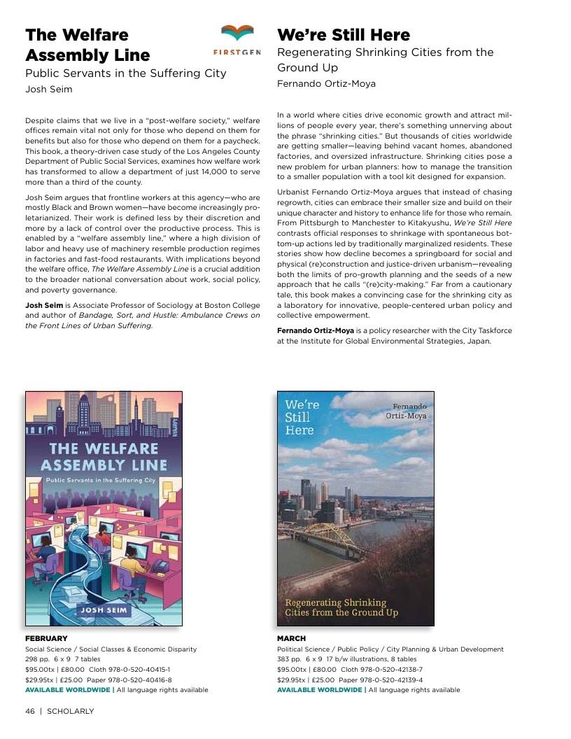 University of California Press Spring 2026 Catalog Weekly Ad December 31, 2025 - December 31, 2026