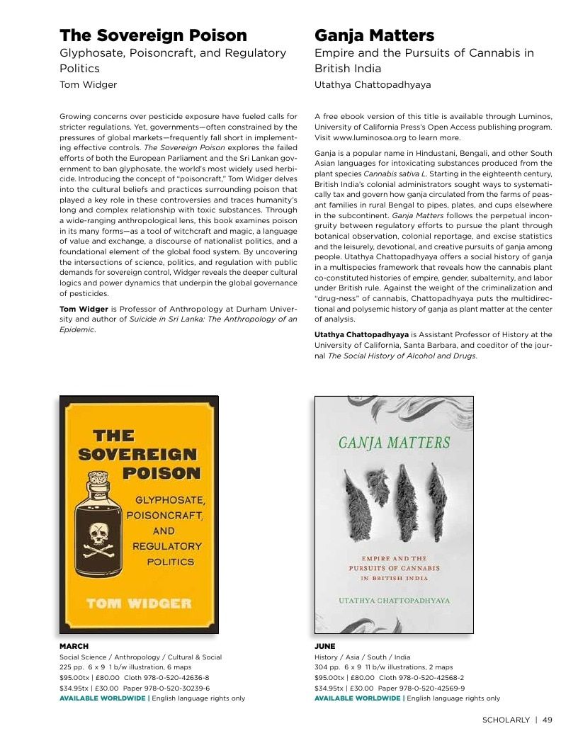 University of California Press Spring 2026 Catalog Weekly Ad December 31, 2025 - December 31, 2026