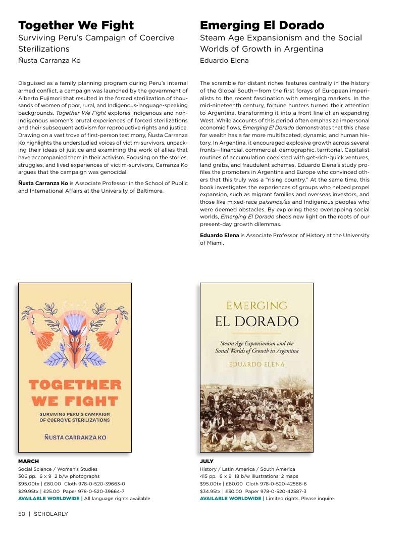 University of California Press Spring 2026 Catalog Weekly Ad December 31, 2025 - December 31, 2026
