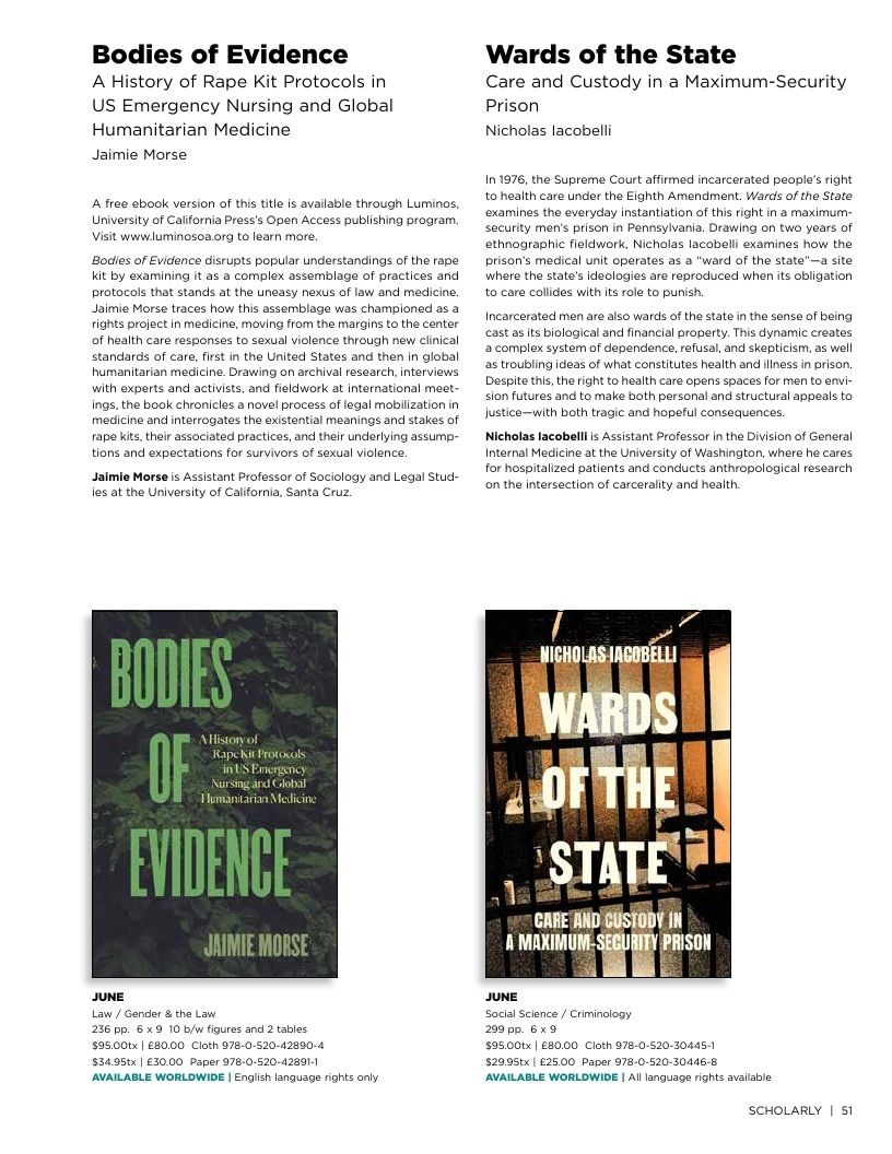 University of California Press Spring 2026 Catalog Weekly Ad December 31, 2025 - December 31, 2026