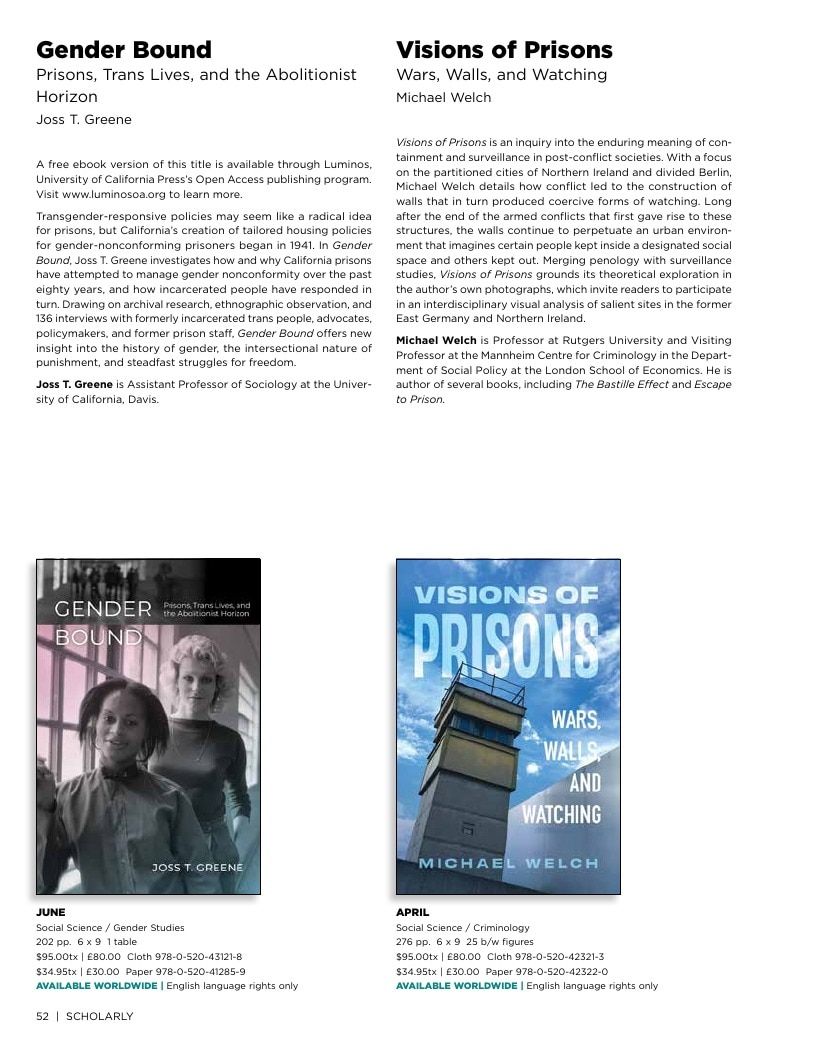 University of California Press Spring 2026 Catalog Weekly Ad December 31, 2025 - December 31, 2026