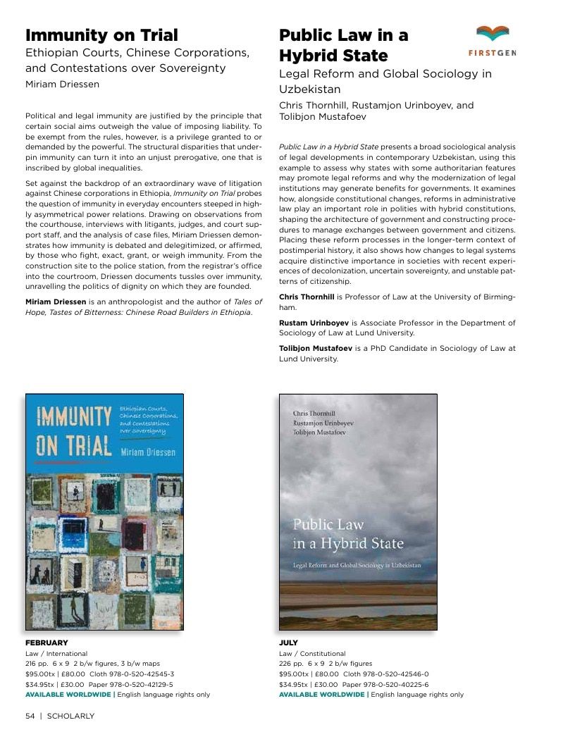 University of California Press Spring 2026 Catalog Weekly Ad December 31, 2025 - December 31, 2026