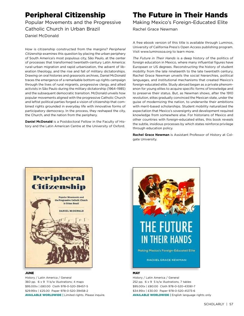 University of California Press Spring 2026 Catalog Weekly Ad December 31, 2025 - December 31, 2026