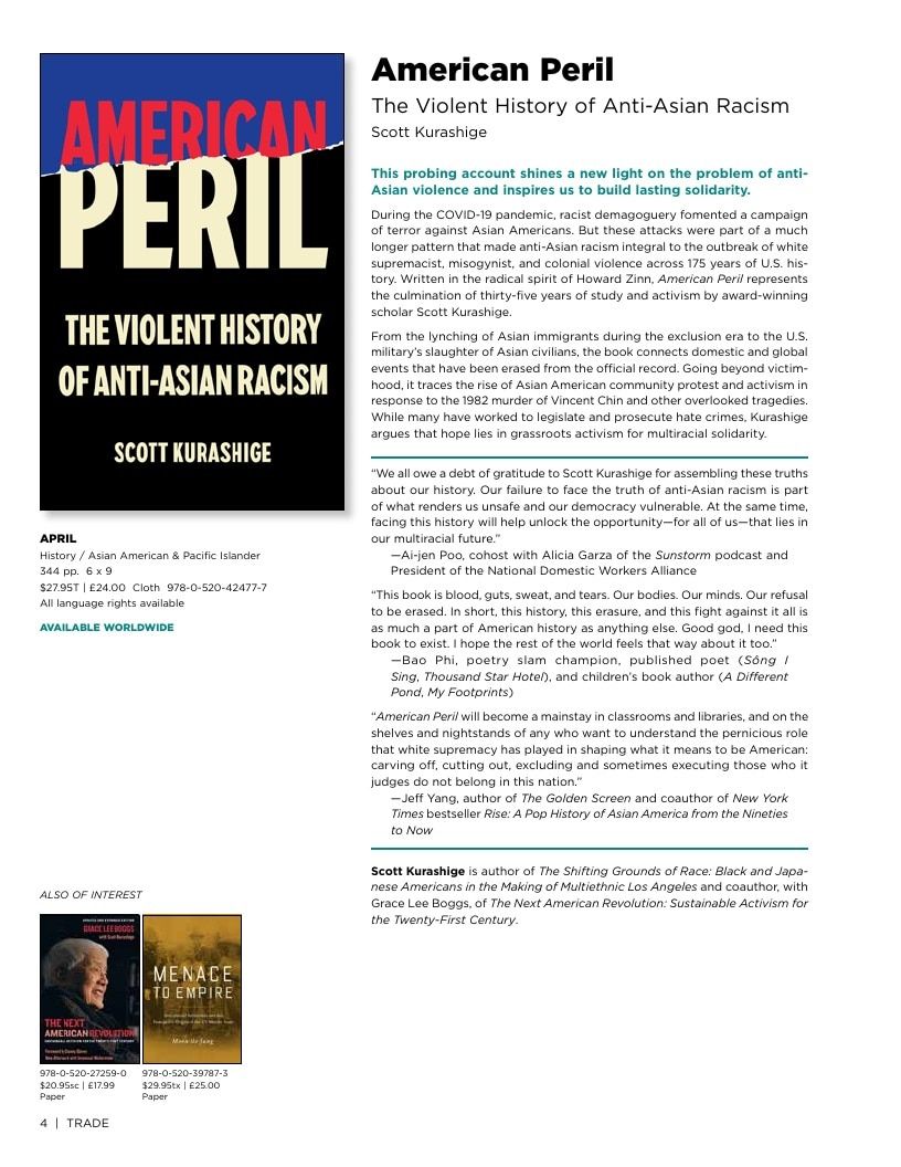 University of California Press Spring 2026 Catalog Weekly Ad December 31, 2025 - December 31, 2026