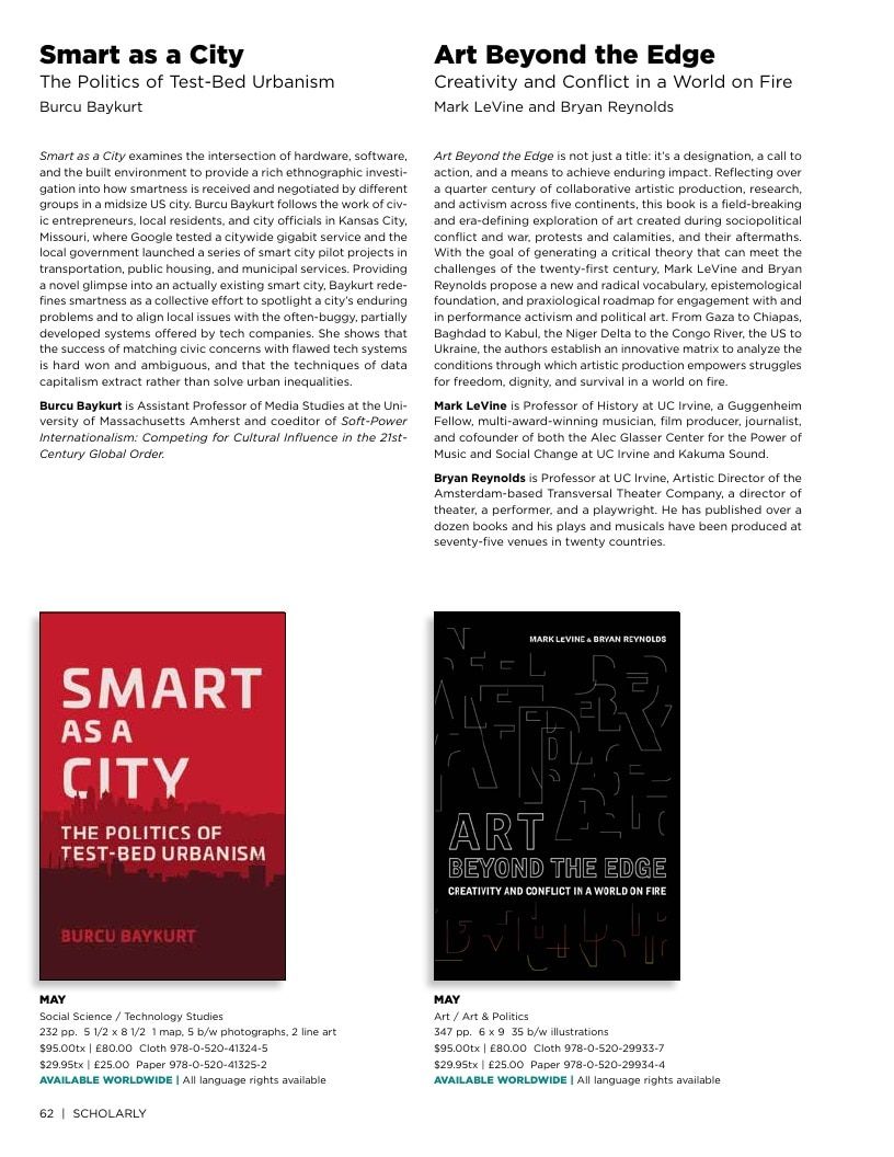 University of California Press Spring 2026 Catalog Weekly Ad December 31, 2025 - December 31, 2026