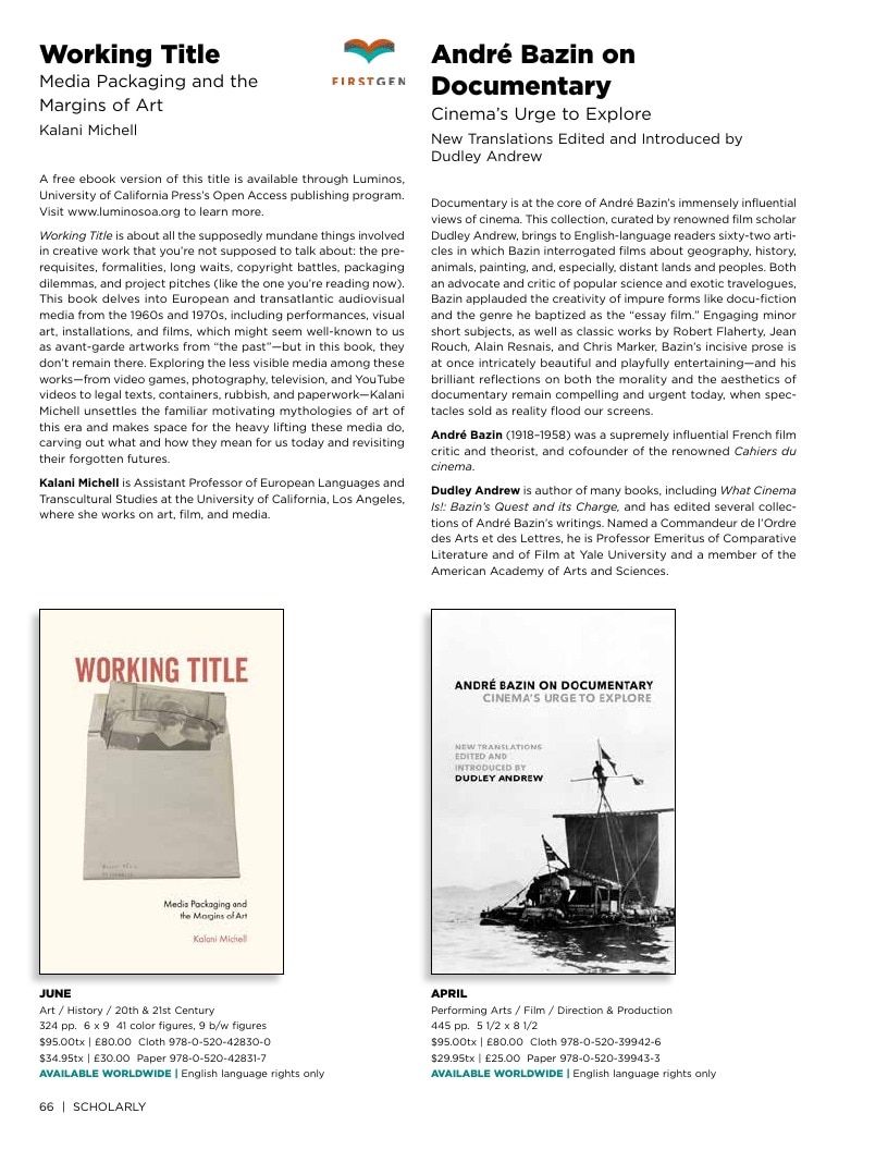 University of California Press Spring 2026 Catalog Weekly Ad December 31, 2025 - December 31, 2026