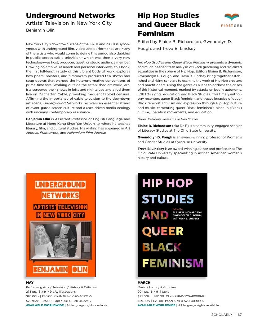 University of California Press Spring 2026 Catalog Weekly Ad December 31, 2025 - December 31, 2026