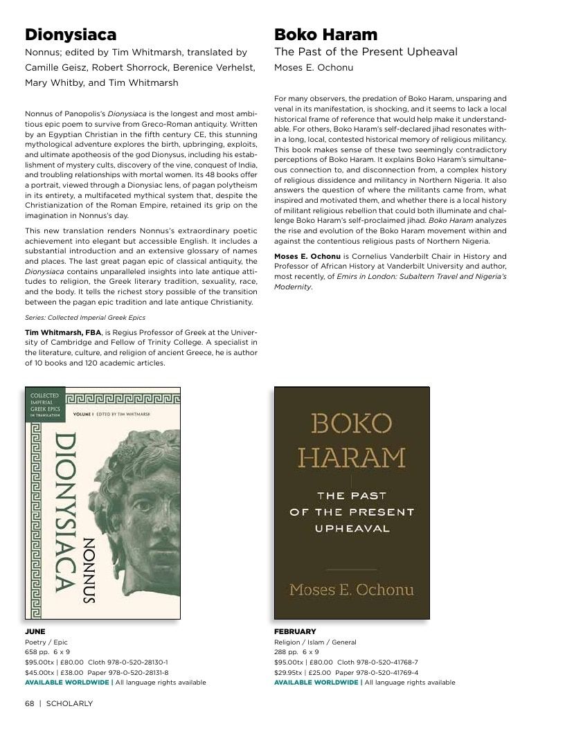 University of California Press Spring 2026 Catalog Weekly Ad December 31, 2025 - December 31, 2026