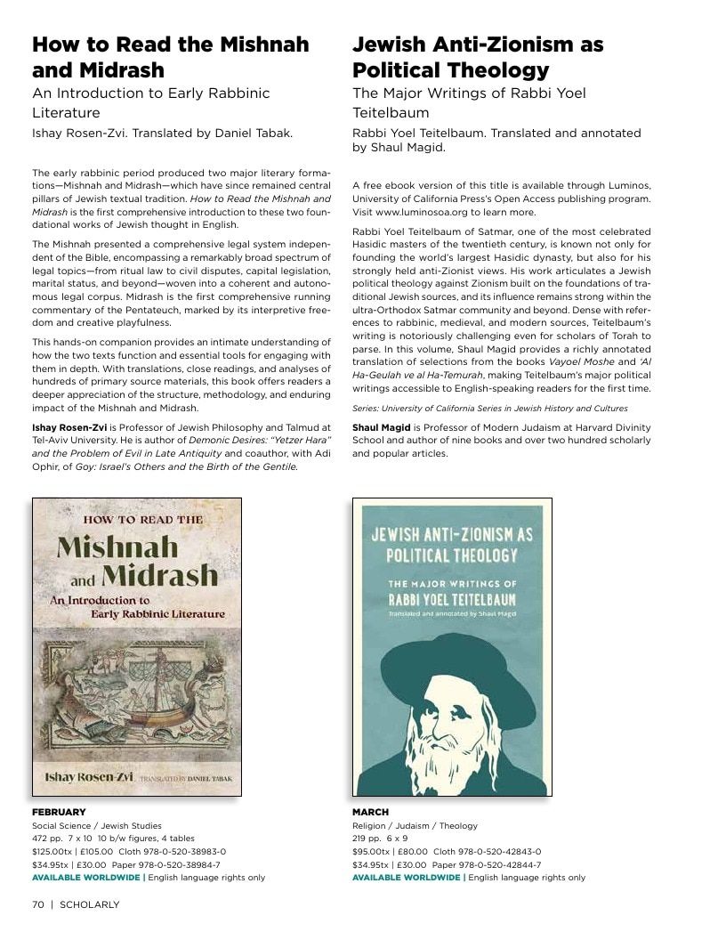 University of California Press Spring 2026 Catalog Weekly Ad December 31, 2025 - December 31, 2026