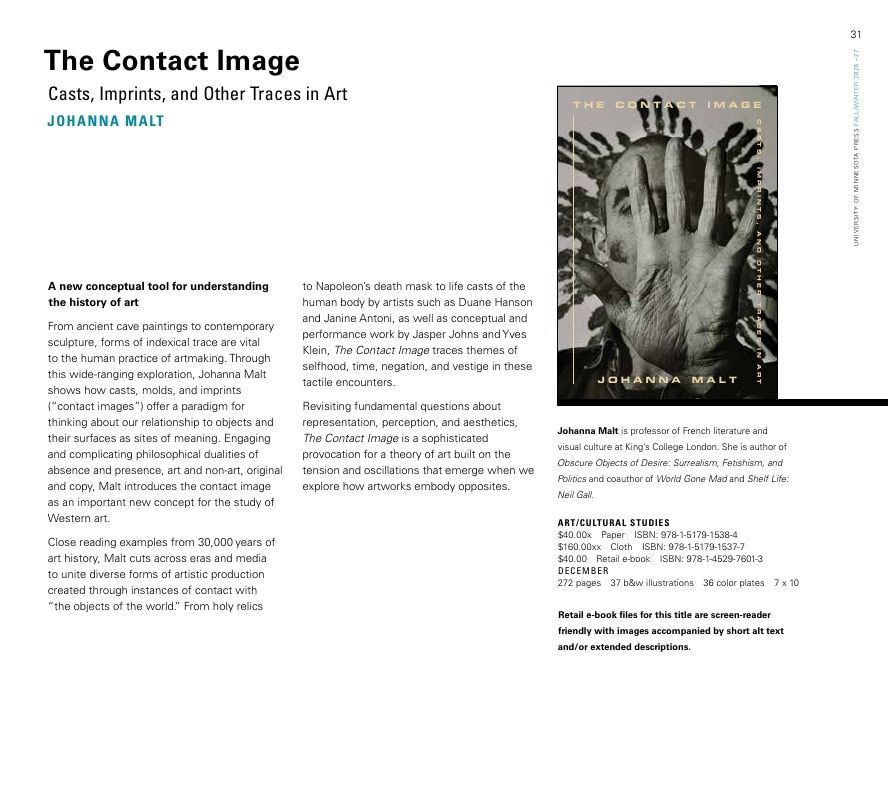University of Minnesota Press Fall and Winter 2026-27 Catalog Weekly Ad December 31, 2025 - December 31, 2026