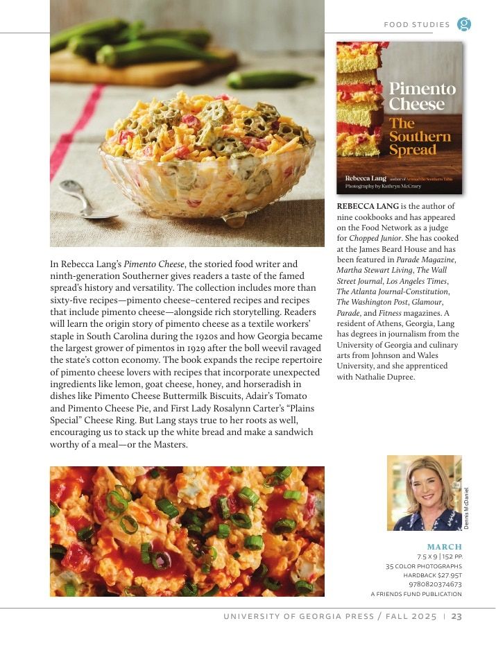 University of Georgia Press Spring 2026 Catalog Weekly Ad December 31, 2025 - December 31, 2026