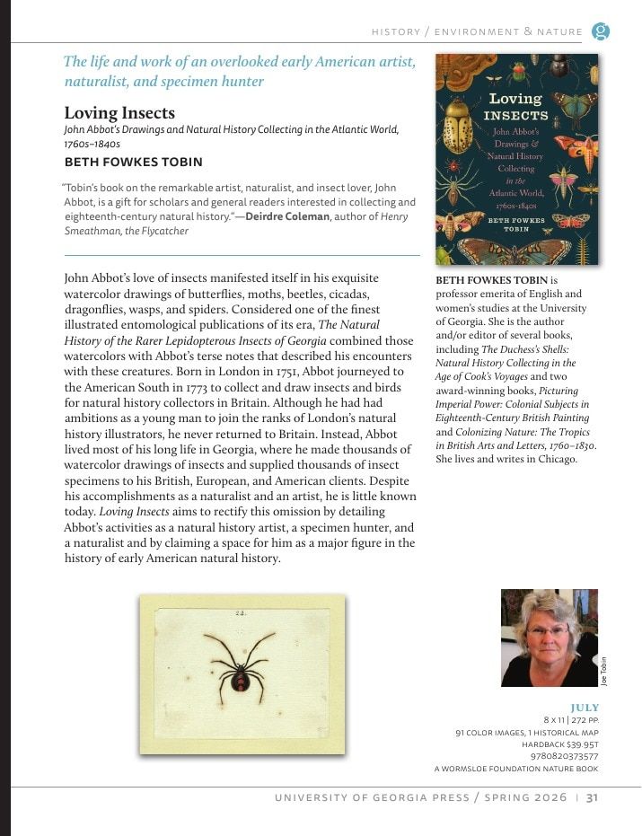 University of Georgia Press Spring 2026 Catalog Weekly Ad December 31, 2025 - December 31, 2026