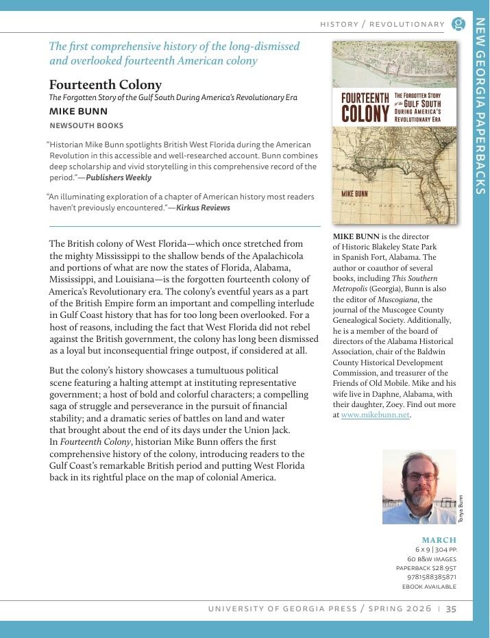 University of Georgia Press Spring 2026 Catalog Weekly Ad December 31, 2025 - December 31, 2026