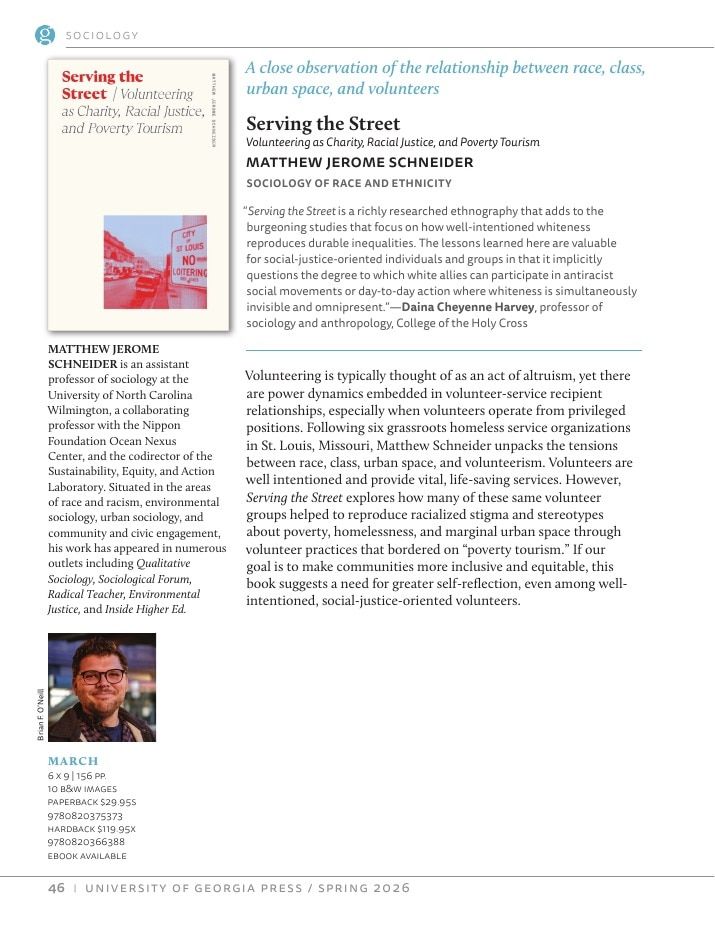 University of Georgia Press Spring 2026 Catalog Weekly Ad December 31, 2025 - December 31, 2026