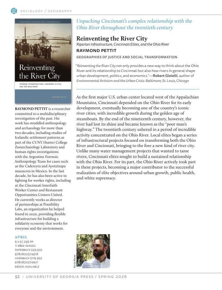 University of Georgia Press Spring 2026 Catalog Weekly Ad December 31, 2025 - December 31, 2026