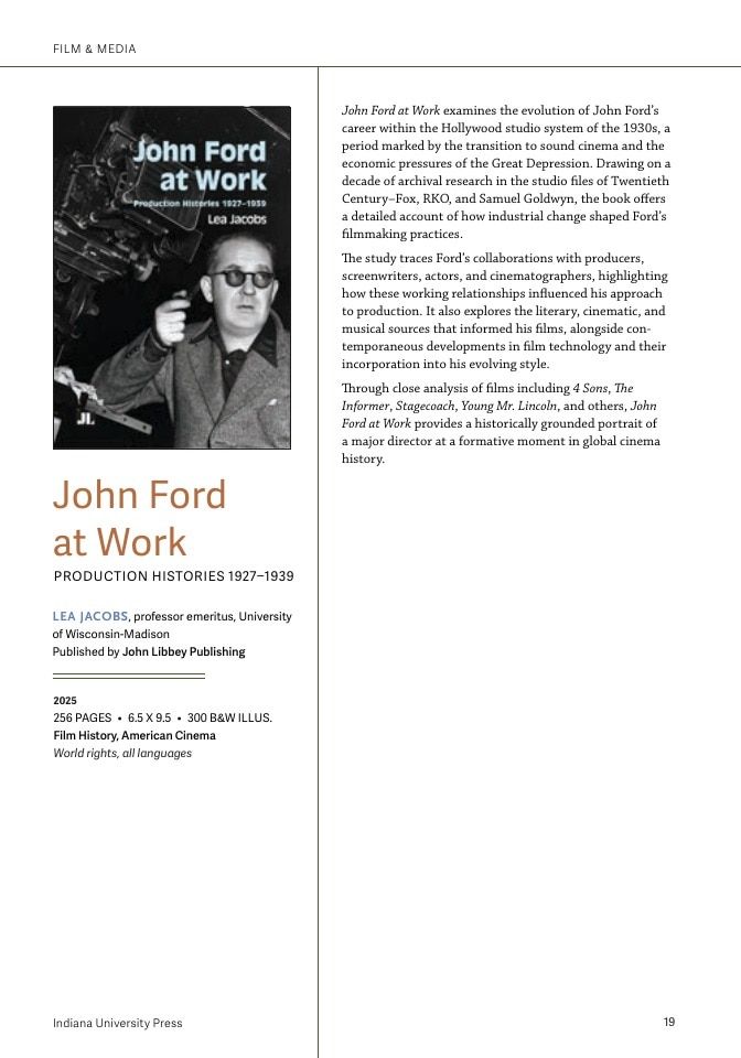Indiana University Press Rights Catalog Weekly Ad December 31, 2025 - December 31, 2026