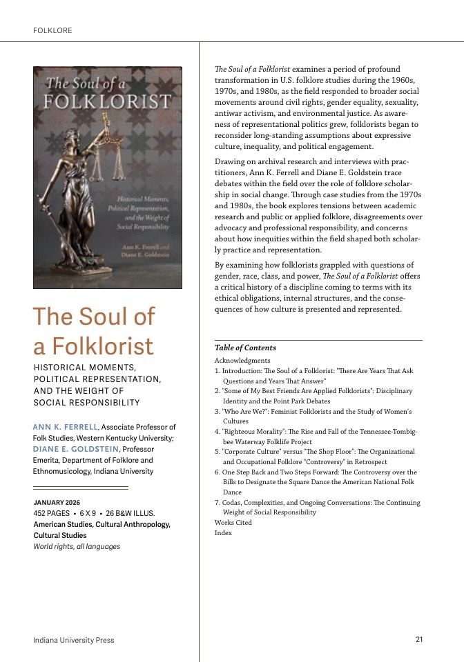 Indiana University Press Rights Catalog Weekly Ad December 31, 2025 - December 31, 2026