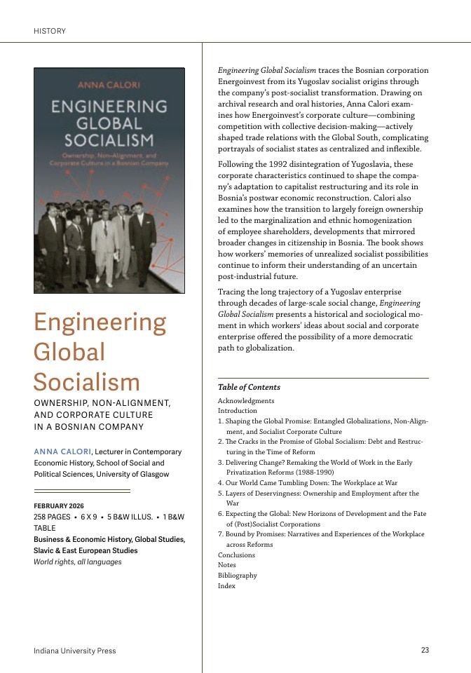 Indiana University Press Rights Catalog Weekly Ad December 31, 2025 - December 31, 2026