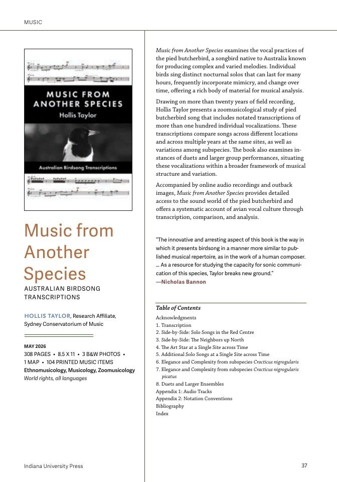 Indiana University Press Rights Catalog Weekly Ad December 31, 2025 - December 31, 2026