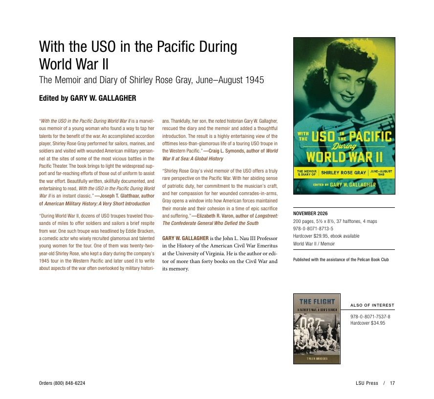 LSU Press Fall 2026 Catalog Weekly Ad December 31, 2025 - December 31, 2026