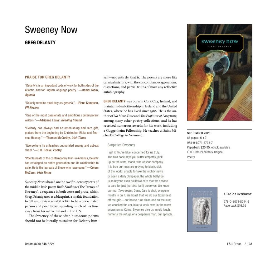 LSU Press Fall 2026 Catalog Weekly Ad December 31, 2025 - December 31, 2026