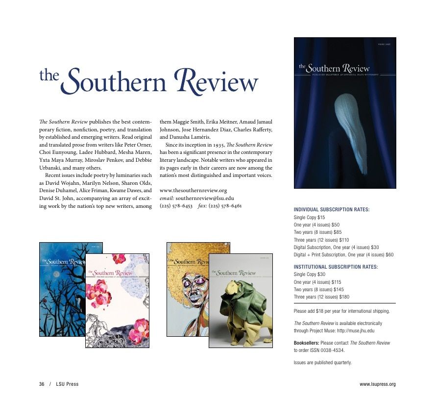 LSU Press Spring 2026 Catalog Weekly Ad December 31, 2025 - December 31, 2026