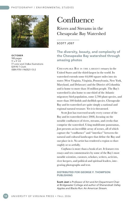 University of Virginia Press Fall 2026 Catalog Weekly Ad December 31, 2025 - December 31, 2026