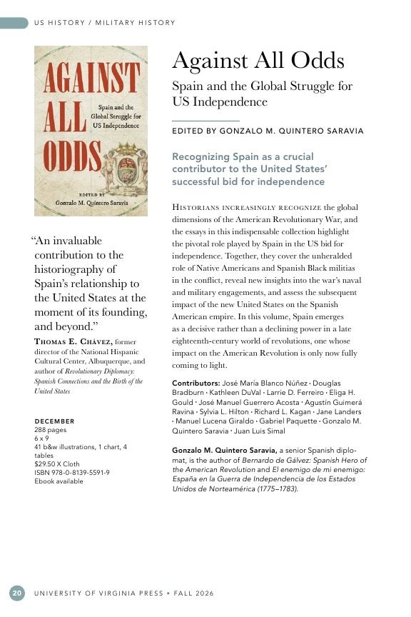University of Virginia Press Fall 2026 Catalog Weekly Ad December 31, 2025 - December 31, 2026
