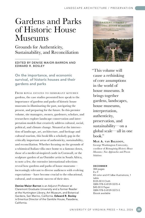University of Virginia Press Fall 2026 Catalog Weekly Ad December 31, 2025 - December 31, 2026