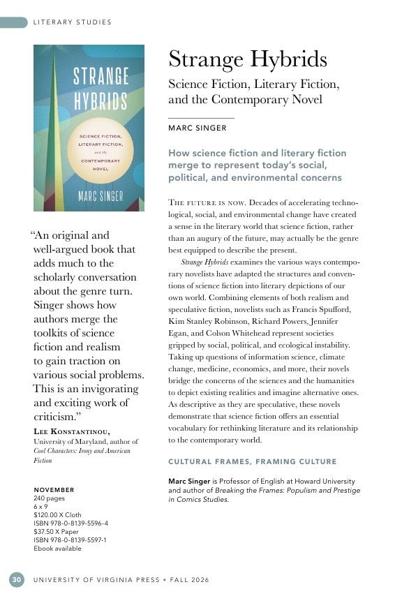 University of Virginia Press Fall 2026 Catalog Weekly Ad December 31, 2025 - December 31, 2026