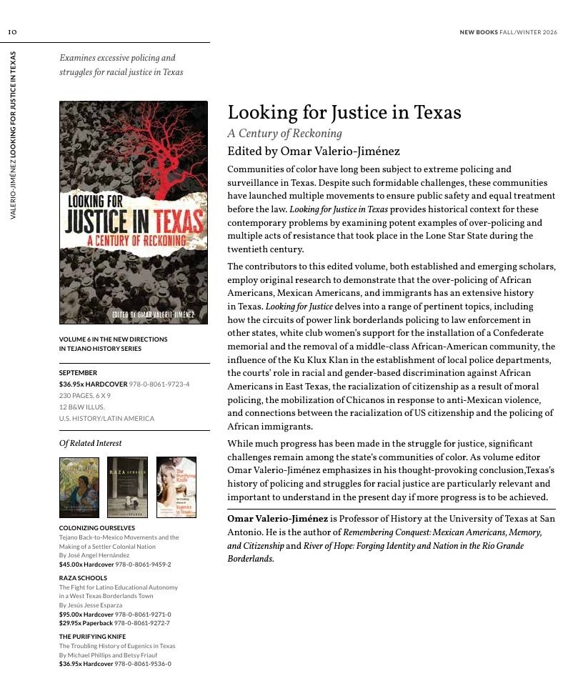 University of Oklahoma Press Fall 2026 Catalog Weekly Ad December 31, 2025 - December 31, 2026