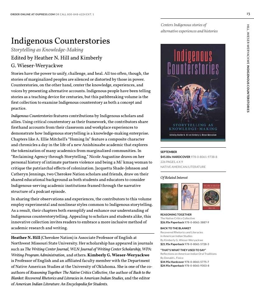 University of Oklahoma Press Fall 2026 Catalog Weekly Ad December 31, 2025 - December 31, 2026