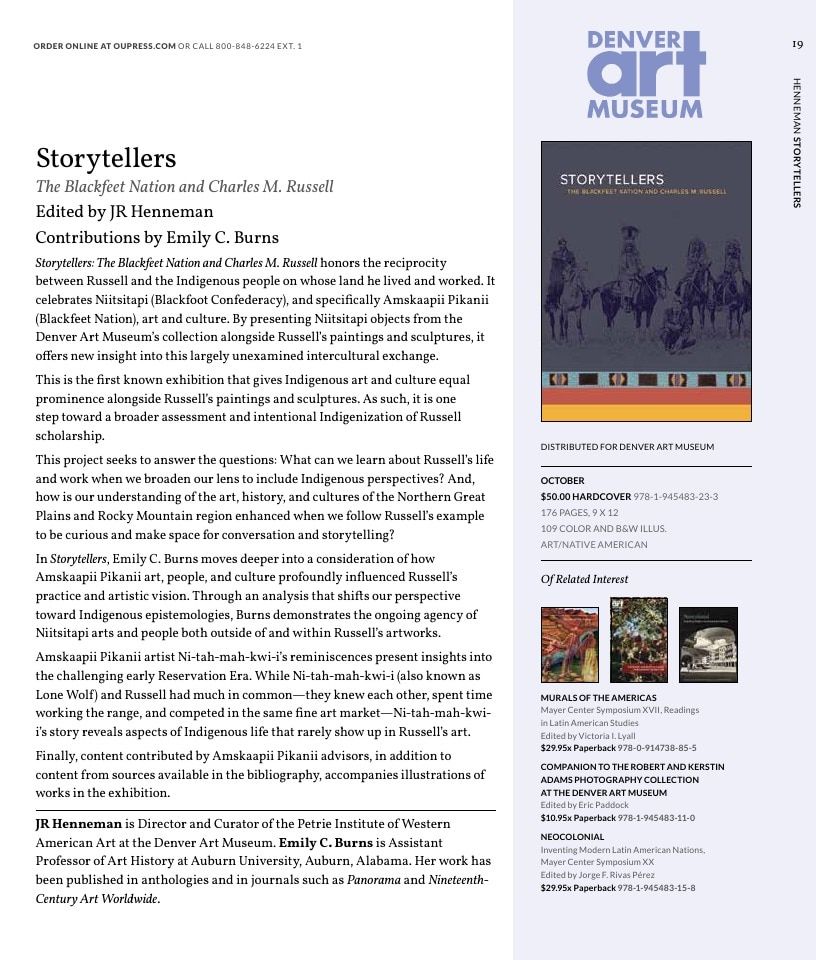 University of Oklahoma Press Fall 2026 Catalog Weekly Ad December 31, 2025 - December 31, 2026