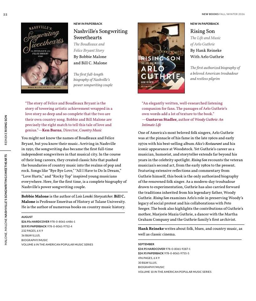 University of Oklahoma Press Fall 2026 Catalog Weekly Ad December 31, 2025 - December 31, 2026