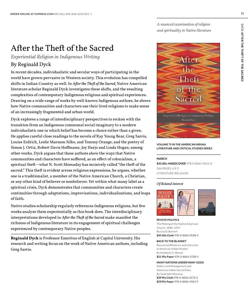 University of Oklahoma Press Spring 2026 Catalog Weekly Ad December 31, 2025 - December 31, 2026