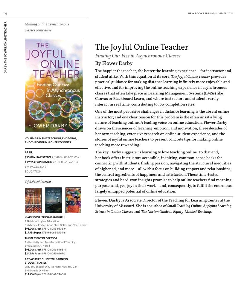 University of Oklahoma Press Spring 2026 Catalog Weekly Ad December 31, 2025 - December 31, 2026