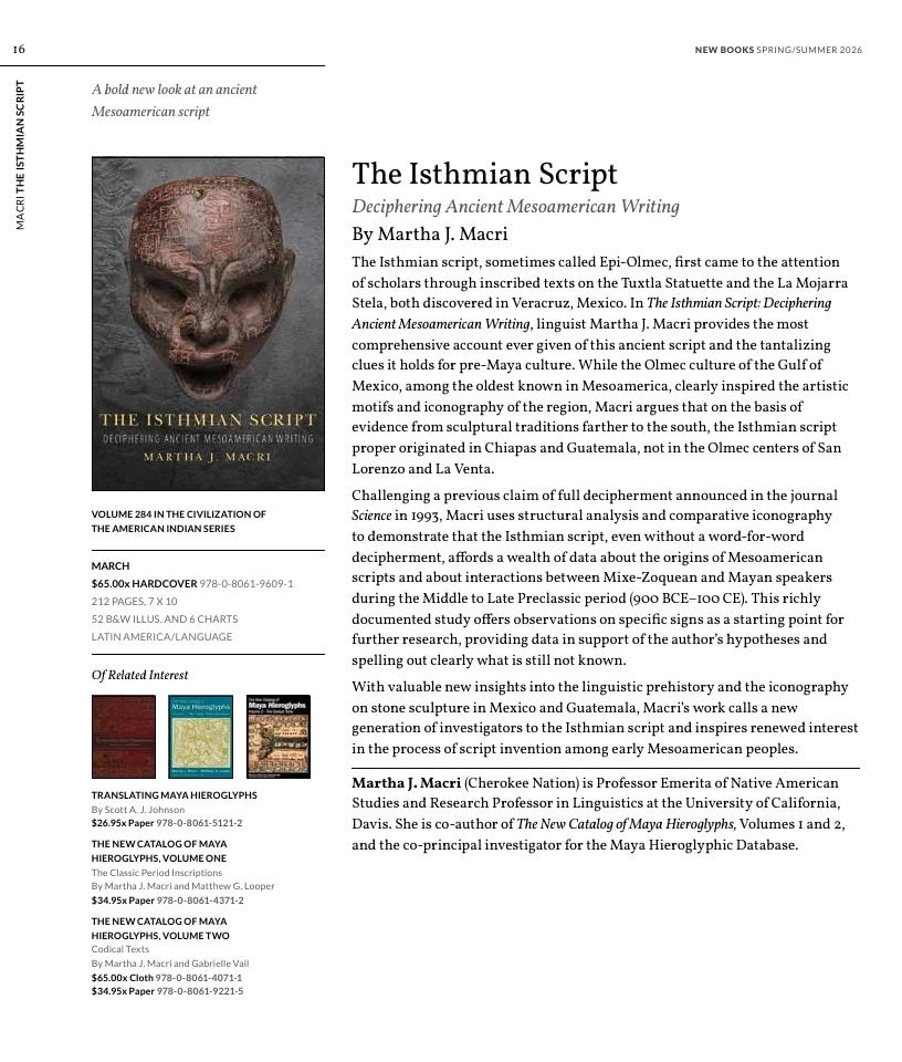 University of Oklahoma Press Spring 2026 Catalog Weekly Ad December 31, 2025 - December 31, 2026