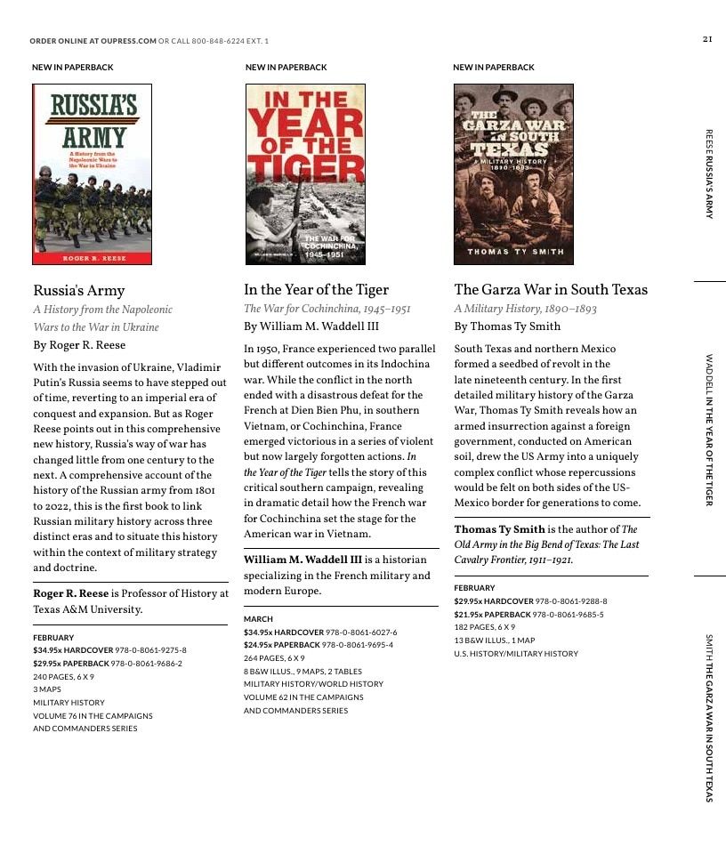 University of Oklahoma Press Spring 2026 Catalog Weekly Ad December 31, 2025 - December 31, 2026