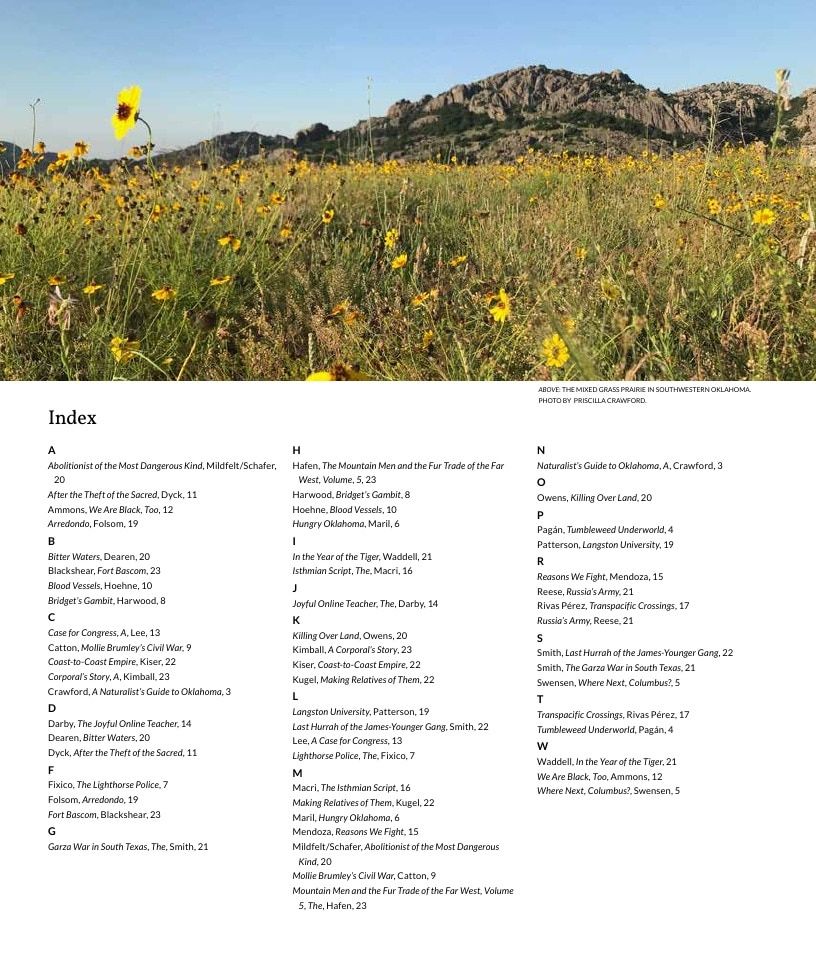 University of Oklahoma Press Spring 2026 Catalog Weekly Ad December 31, 2025 - December 31, 2026