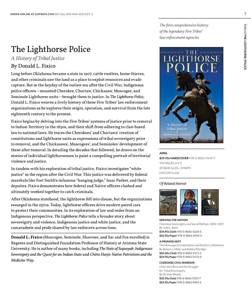 University of Oklahoma Press Spring 2026 Catalog Weekly Ad December 31, 2025 - December 31, 2026