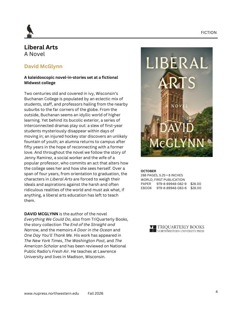 Northwestern University Press Fall 2026 Catalog Weekly Ad December 31, 2025 - December 31, 2026