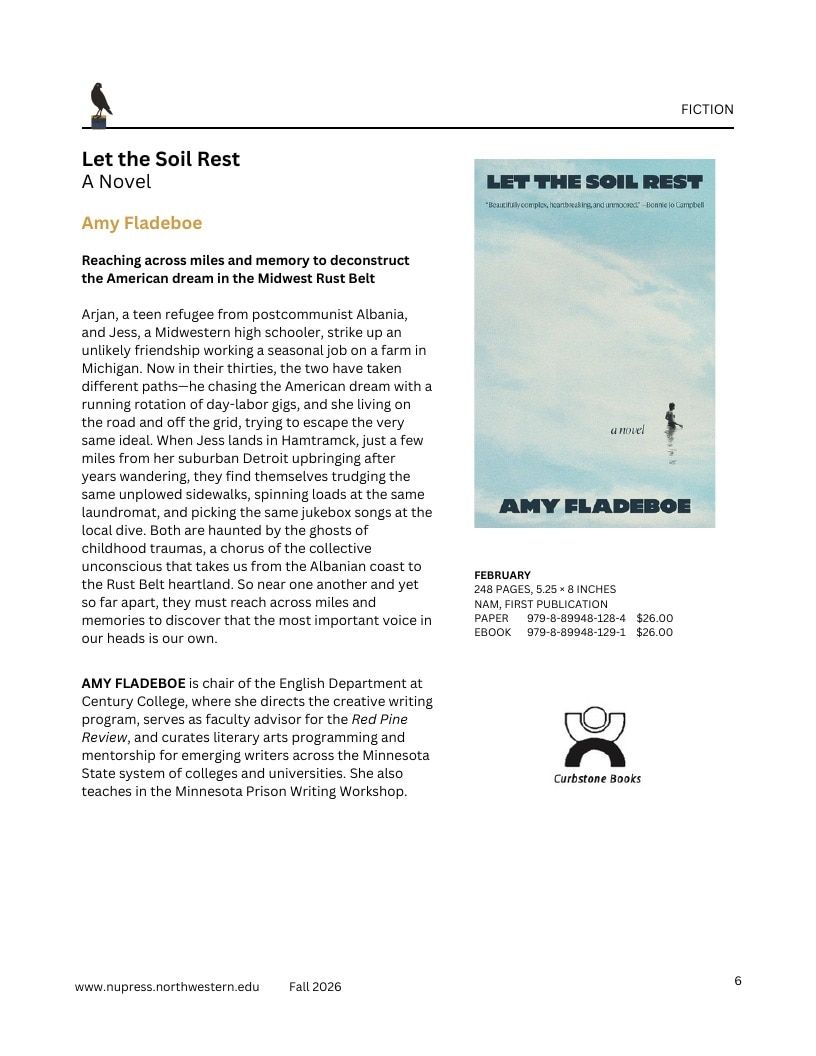Northwestern University Press Fall 2026 Catalog Weekly Ad December 31, 2025 - December 31, 2026