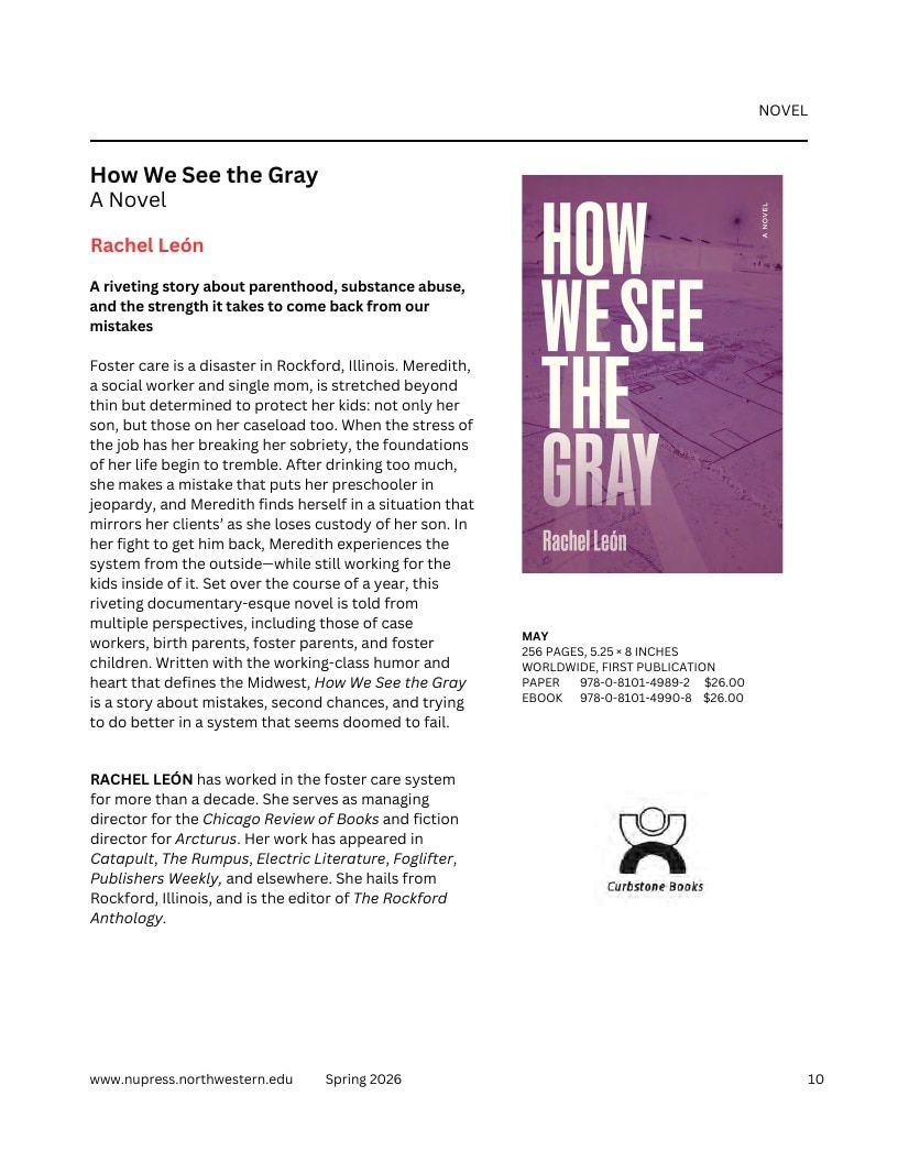Northwestern University Press Spring 2026 Catalog Weekly Ad December 31, 2025 - December 31, 2026
