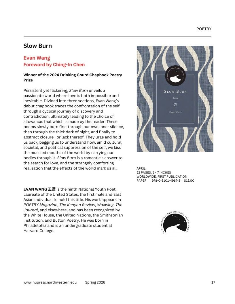 Northwestern University Press Spring 2026 Catalog Weekly Ad December 31, 2025 - December 31, 2026