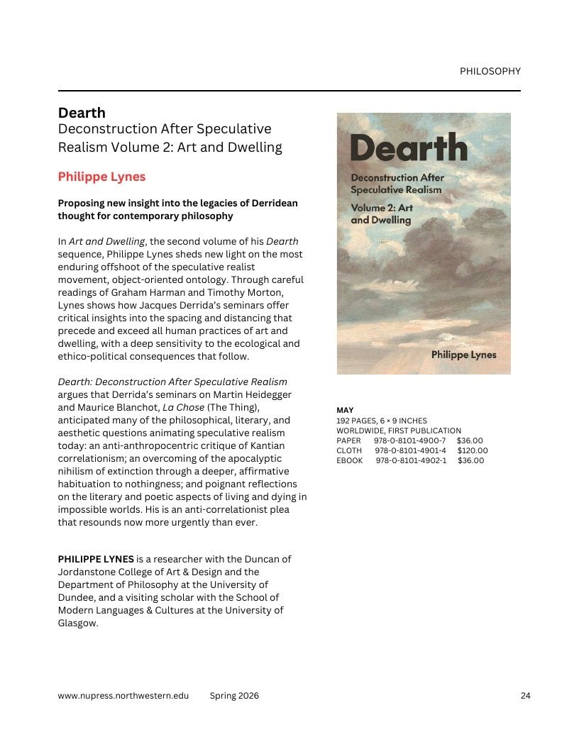 Northwestern University Press Spring 2026 Catalog Weekly Ad December 31, 2025 - December 31, 2026