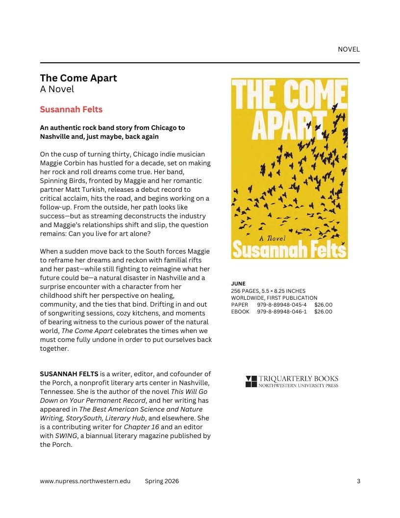 Northwestern University Press Spring 2026 Catalog Weekly Ad December 31, 2025 - December 31, 2026