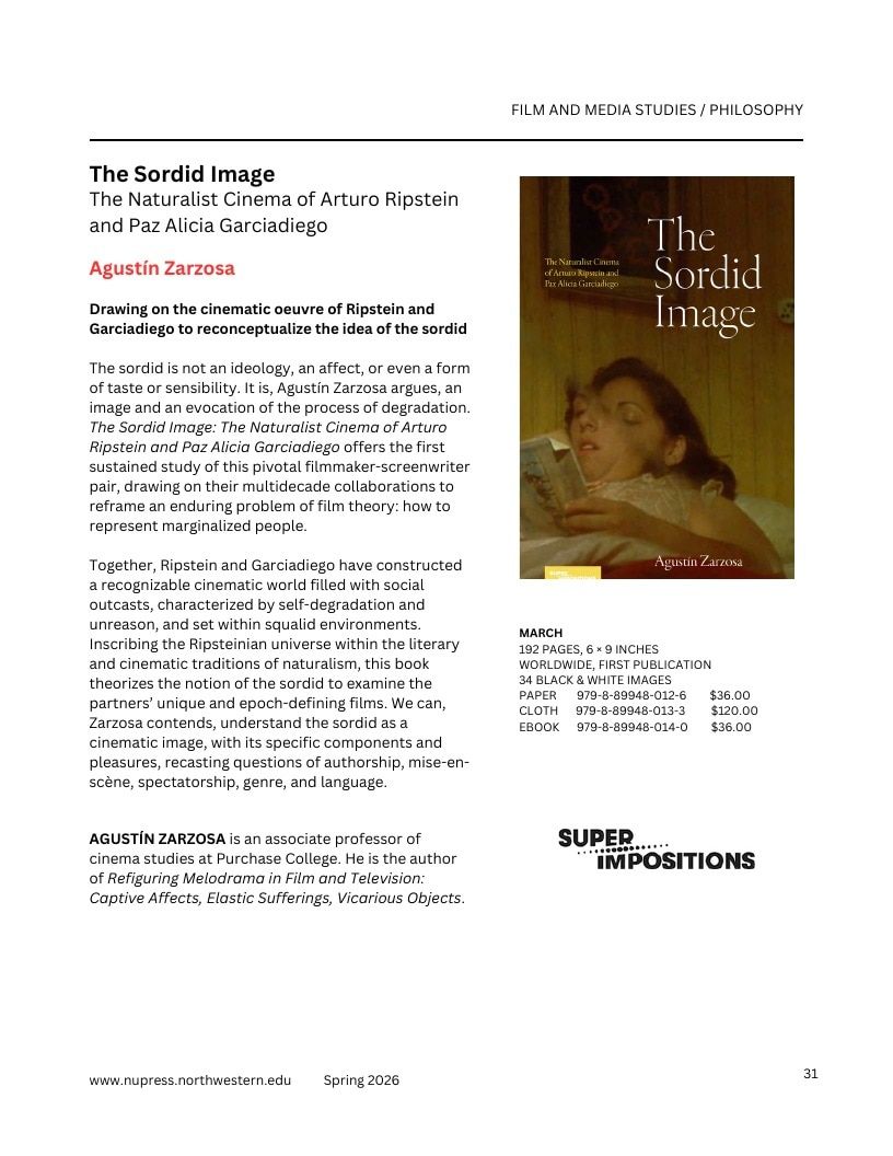Northwestern University Press Spring 2026 Catalog Weekly Ad December 31, 2025 - December 31, 2026