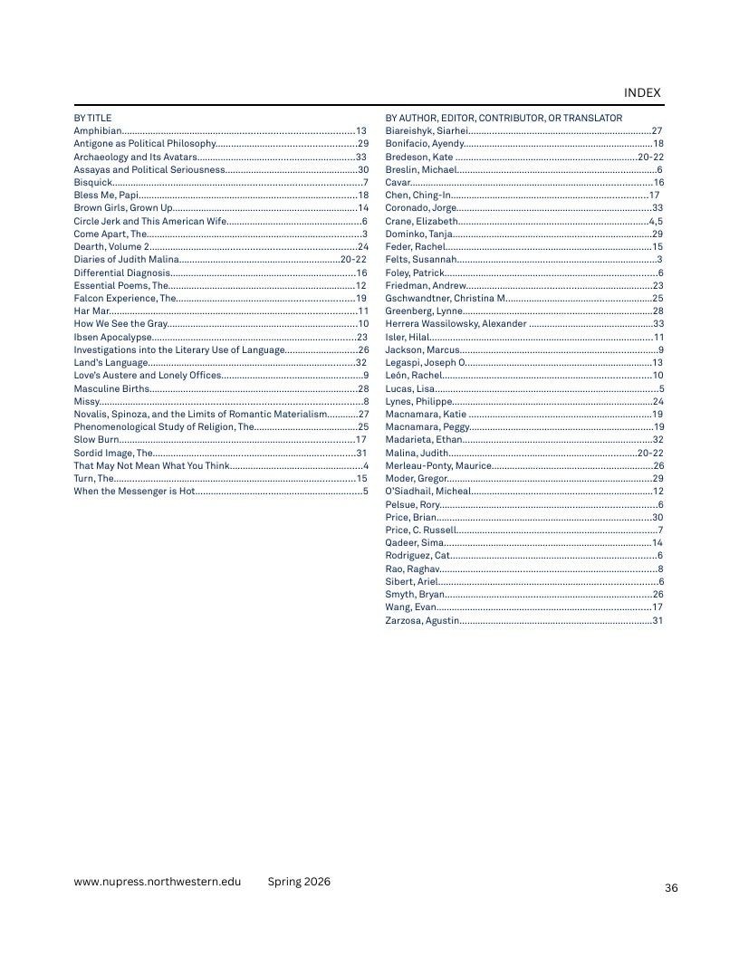 Northwestern University Press Spring 2026 Catalog Weekly Ad December 31, 2025 - December 31, 2026